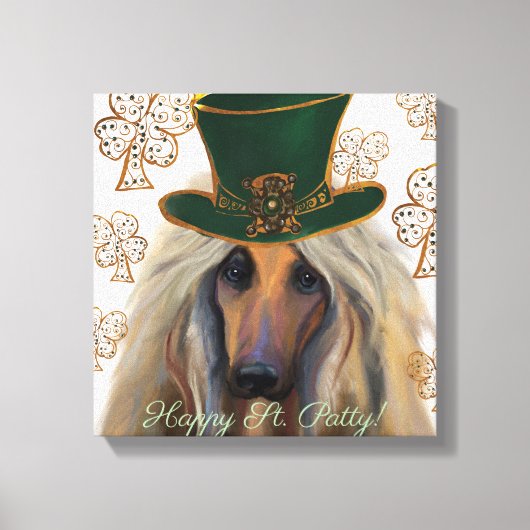 AFGHAN HOUND LEINWANDDRUCK (Vorderseite)