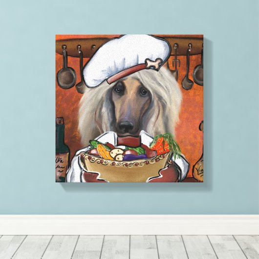 Afghan Hound Leinwanddruck (Insitu (Holzboden))