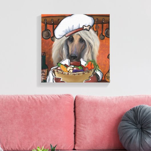 Afghan Hound Leinwanddruck (Insitu (Wohnzimmer))
