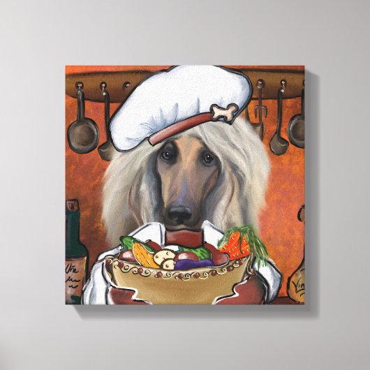 Afghan Hound Leinwanddruck (Vorderseite)