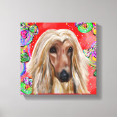 Afghan Hound Leinwanddruck (Vorderseite)