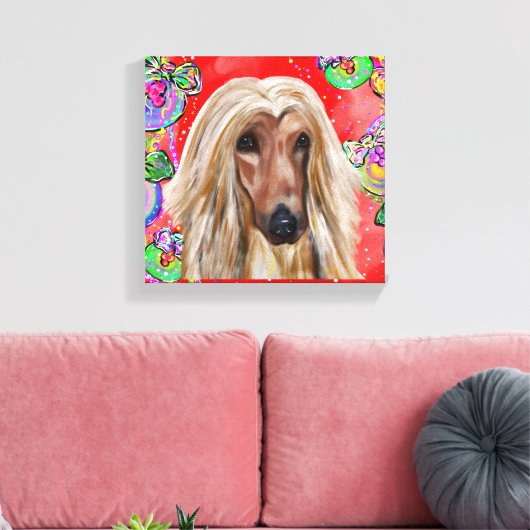 Afghan Hound Leinwanddruck (Insitu (Wohnzimmer))