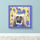 AFGHAN HOUND LEINWANDDRUCK (Insitu (Holzboden))