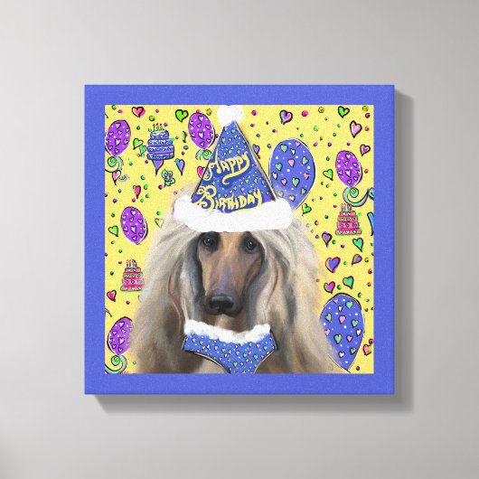 AFGHAN HOUND LEINWANDDRUCK (Vorderseite)