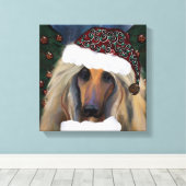 AFGHAN HOUND LEINWANDDRUCK (Insitu (Holzboden))