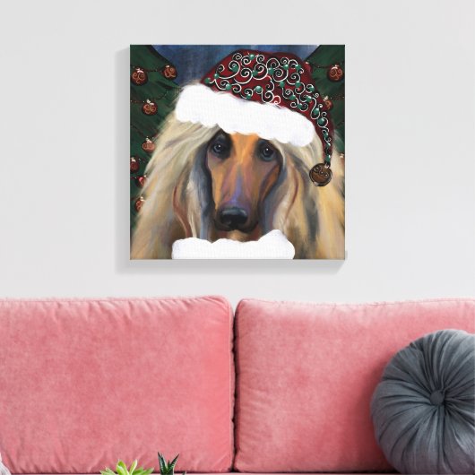 AFGHAN HOUND LEINWANDDRUCK (Insitu (Wohnzimmer))