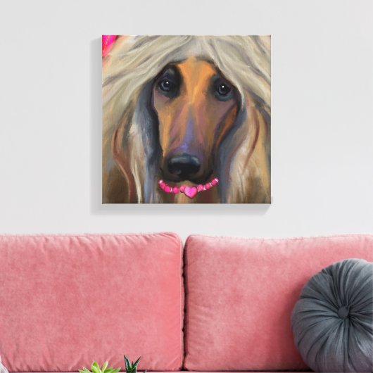 Afghan Hound Leinwanddruck (Insitu (Wohnzimmer))