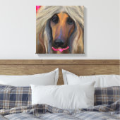 Afghan Hound Leinwanddruck (Insitu (Schlafzimmer))