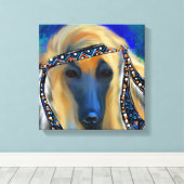Afghan Hound Leinwanddruck (Insitu (Holzboden))