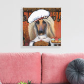AFGHAN HOUND LEINWANDDRUCK (Insitu (Wohnzimmer))