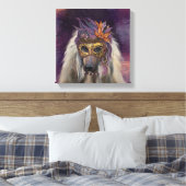 AFGHAN HOUND LEINWANDDRUCK (Insitu (Schlafzimmer))