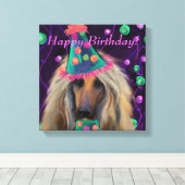 AFGHAN HOUND LEINWANDDRUCK (Insitu (Holzboden))