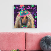 AFGHAN HOUND LEINWANDDRUCK (Insitu (Wohnzimmer))