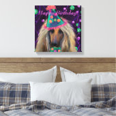 AFGHAN HOUND LEINWANDDRUCK (Insitu (Schlafzimmer))