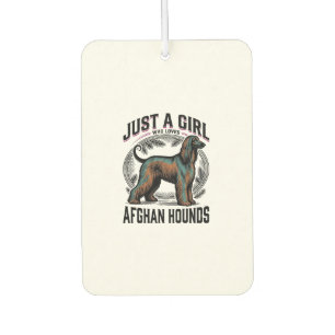 Afghan Hound Liebhaber Vintage Hundemutter-Shirt D Autolufterfrischer