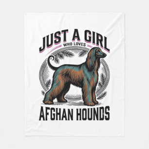 Afghan Hound Liebhaber Vintage Hundemutter-Shirt D Fleecedecke