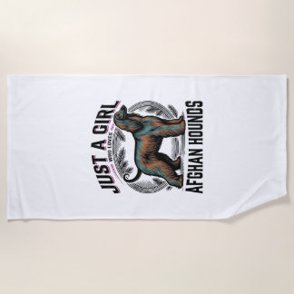 Afghan Hound Liebhaber Vintage Hundemutter-Shirt D Strandtuch