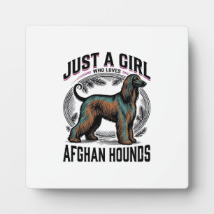 Afghan Hound Liebhaber Vintage Hundemutter T-Shirt Fotoplatte