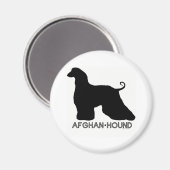 Afghan Hound Magnet (Vorderseite/Rückseite)