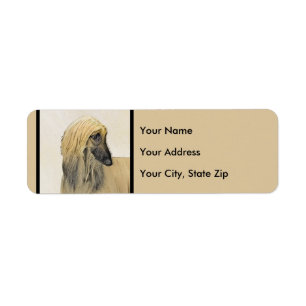 Afghan Hound Malerei - Niedliche Original Dog Art