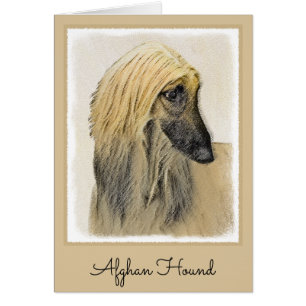 Afghan Hound Malerei - Niedliche Original Dog Art