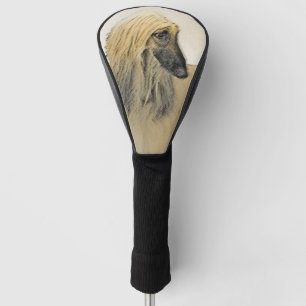 Afghan Hound Malerei - Niedliche Original Dog Art Golf Headcover