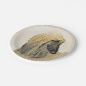 Afghan Hound Malerei - Niedliche Original Dog Art Pappteller (Schrägansicht)