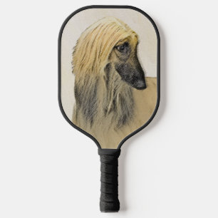 Afghan Hound Malerei - Niedliche Original Dog Art Pickleball Schläger