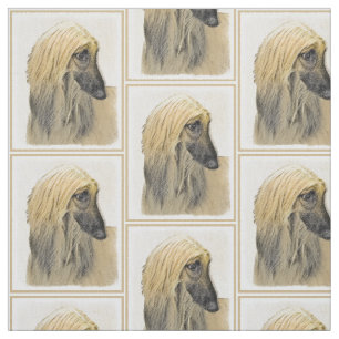 Afghan Hound Malerei - Niedliche Original Dog Art Stoff