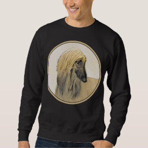 Afghan Hound Malerei - Niedliche Original Dog Art Sweatshirt