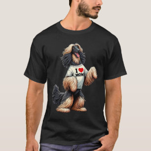 Afghan Hound Mama I Liebe Mama Afghanisches Hound T-Shirt