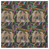 Afghan Hound Mexiko Stoff (Muster)
