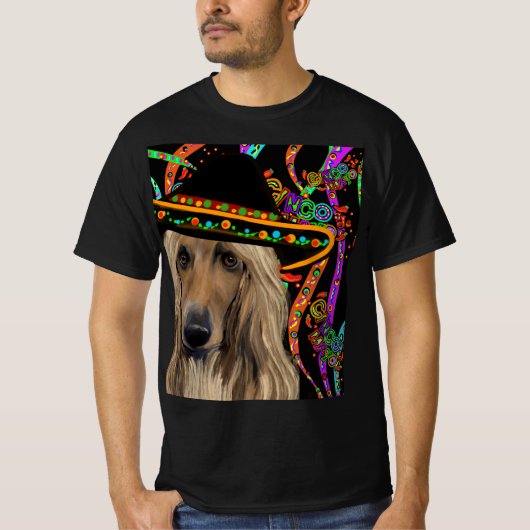 Afghan Hound Mexiko T-Shirt (Vorderseite)