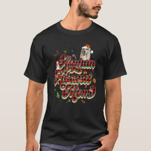 Afghan Hound Mom Afghan Hound Mama Retro Weihnacht T-Shirt