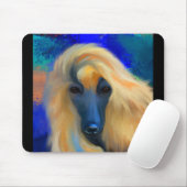 Afghan Hound Mousepad (Mit Mouse)