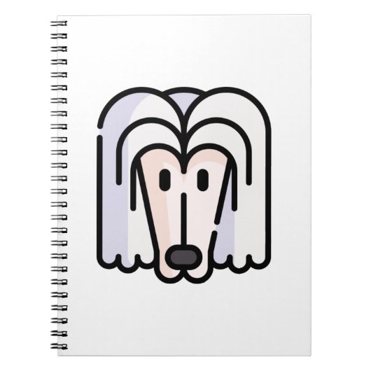 Afghan Hound Notizblock (Vorderseite)