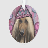Afghan Hound Ornament (Vorderseite)