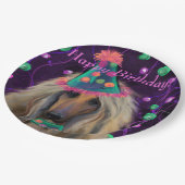 AFGHAN HOUND PAPPTELLER (Schrägansicht)