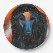 Afghan Hound Pappteller (Vorderseite)