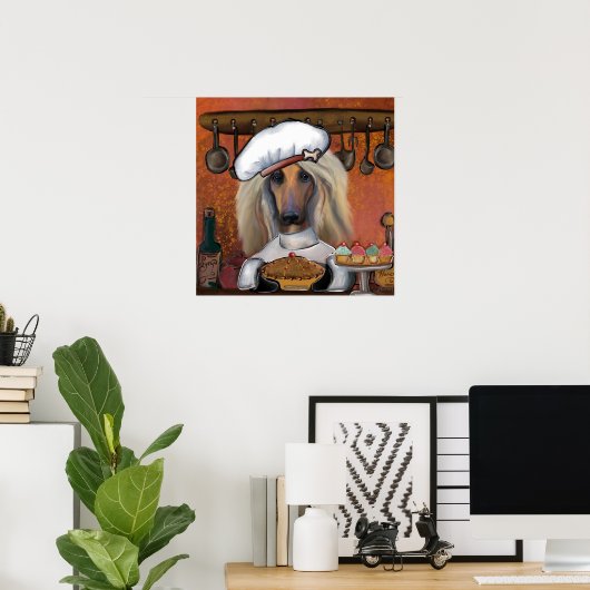 AFGHAN HOUND POSTER (Heimbüro)
