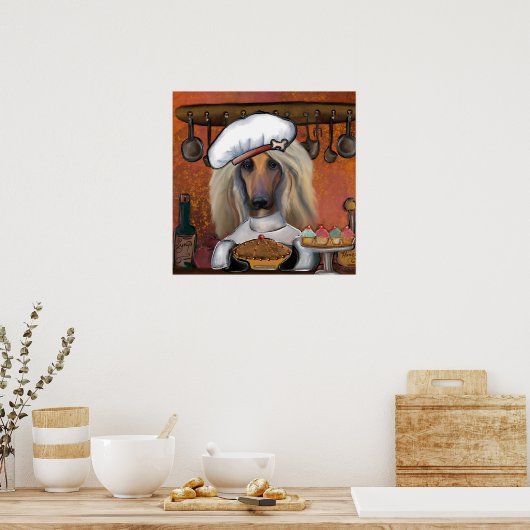 AFGHAN HOUND POSTER (Küche)