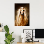 Afghan Hound Poster (Heimbüro)