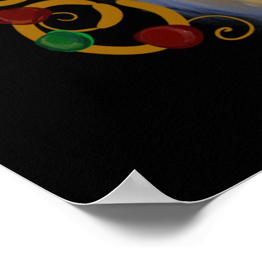 Afghan Hound Poster (Ecke)