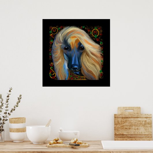 Afghan Hound Poster (Küche)