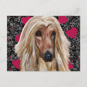 Afghan Hound Postkarte