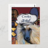 Afghan Hound Postkarte (Vorne/Hinten)