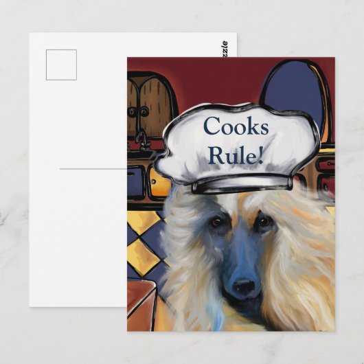 Afghan Hound Postkarte (Vorne/Hinten)