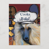 Afghan Hound Postkarte (Vorderseite)