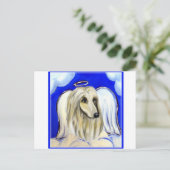 AFGHAN HOUND POSTKARTE (Stehend Vorderseite)