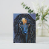 Afghan Hound Postkarte (Stehend Vorderseite)